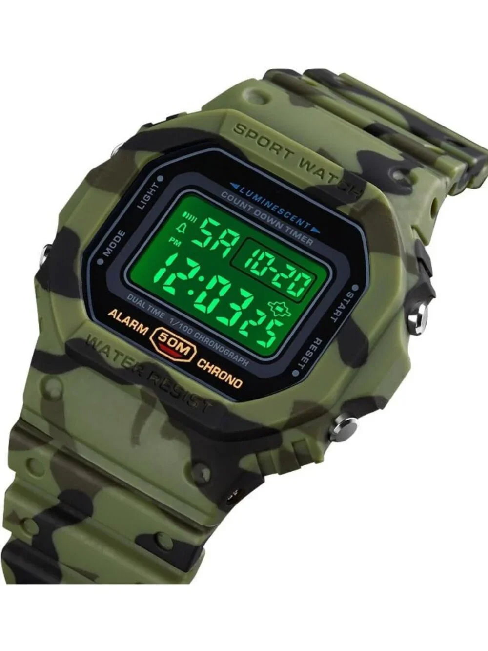 Stylish Waterproof Digital Watch for Women & Men | LED Date Alarm, Classic Surf
